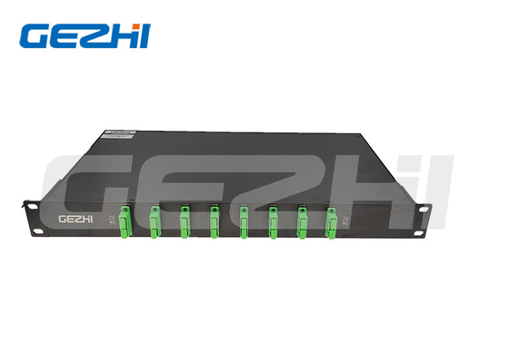 3 CH Dwdm Oadm Fibra doble 100 GHz Lc/upc con multiplexador de añadir y dejar montado en el bastidor