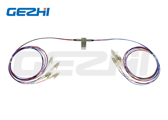 Interruptor óptico de doble derivación D2x2B con/sin conexión de conexión de fibra óptica mecánica