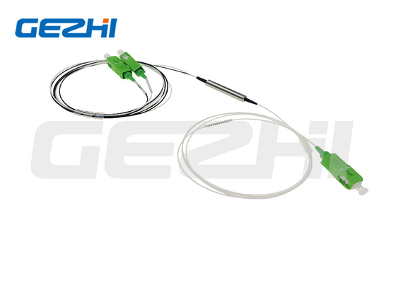 1x2 Dispositivo FWDM T1550R1310/1490nm Tubo de acero 1 metro sin conector