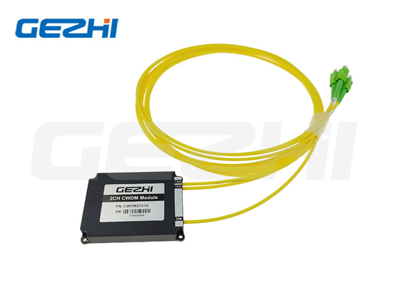 1510nm 1550nm 2CH CWDM Módulo Multiplexador caja ABS 100X80X10mm