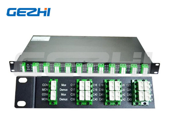 40 canales LC/APC 100 GHz módulo DWDM AWG atérmico dúplex GEZHI-DWDM - MUX/DEMUX