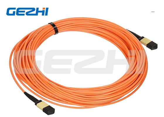 LSZH Cordón de parche de fibra óptica 24F MPO Femenino a MPO Femenino 3,0 mm Cable de tronco