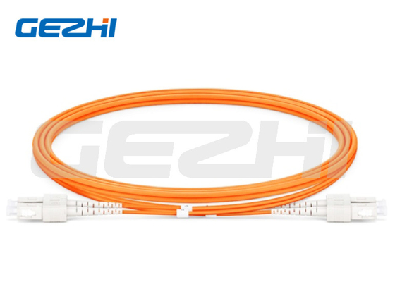 Cable de parche de fibra óptica dúplex con conectores SC UPC para comunicación de red de velocidad