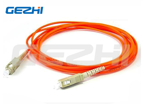 SC Style SX/DX MM Cordón de parcheado de cable de fibra óptica naranja con ±0,1 dB de repetibilidad