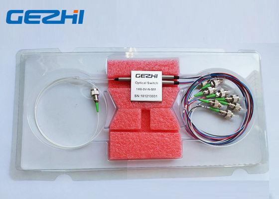 Pequeño 1x8 mecánico opto trabó los interruptores ópticos de la fibra
