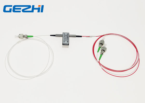 interruptores ópticos de la fibra amplia de la longitud de onda 1x2 de 3V FC APC 1260nm