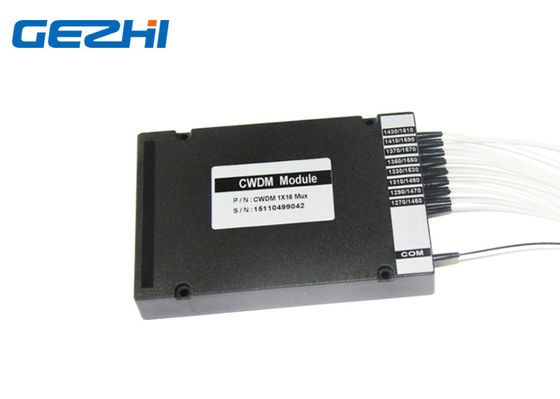 1610nm 1x16 escogen el divisor de los canales CWDM de la voz pasiva 16 de la fibra