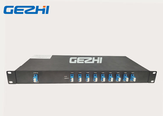 WDM grueso del demux 8CH del mux de la fibra 1U 1x8 1310nm del LC UPC dos