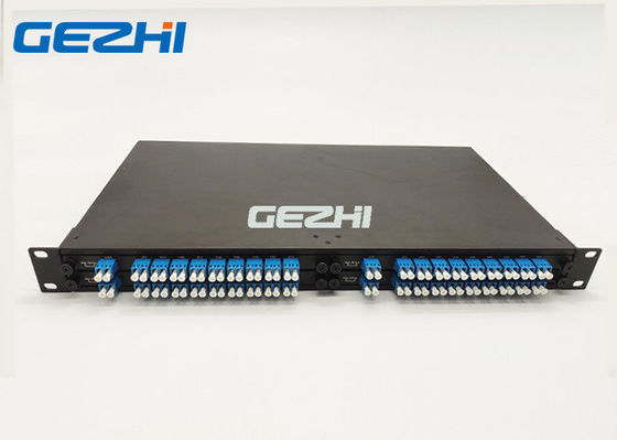 4 multiplexor de la voz pasiva del soporte de estante de la pulgada 1U de la ranura 19 1x8 CWDM
