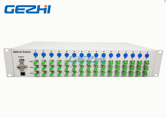 El estante de Benchtop montó 16 pares de 1x2 del equipo del interruptor óptico