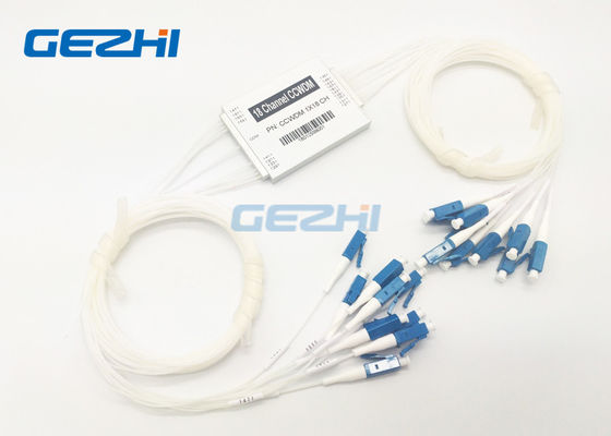 Módulo pasivo del acuerdo CWDM de la fibra 1610nm 1x18 de la PC del LC solo