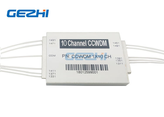 Módulo CWDM Compacto de 1x10 Canales con Longitud de Onda de 1491nm y PDL Bajo para Redes PON