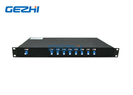 Multiplexor denso pasivo de la división de la longitud de onda de la fibra de 8 CH uno