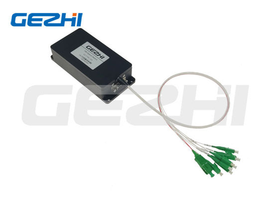 interruptor óptico 500mW FSW-1x8-SM de 1260~1650nm 1x8 con el interfaz RS232