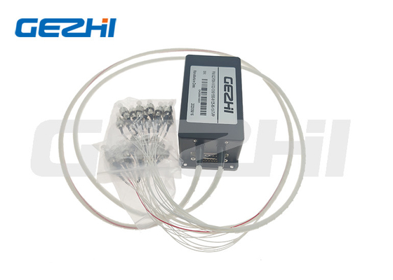 Interruptor de fibra óptica 1x64 FSW mecánico 900um de OM4 SMF para el sistema de OADM